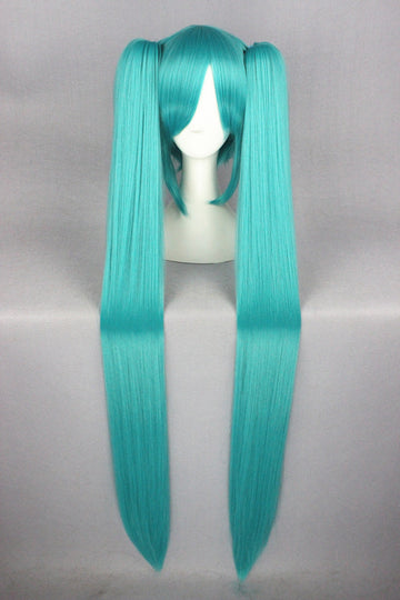 Perruque Miku ponytail turquoise - Vocaloid - vue 1