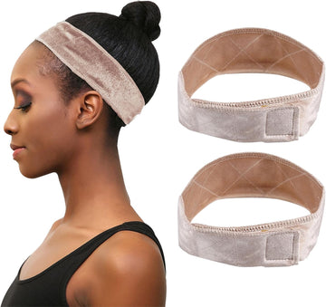 Bandeau antidérapant en velours pour perruques – maintien sans colle ni pinces
