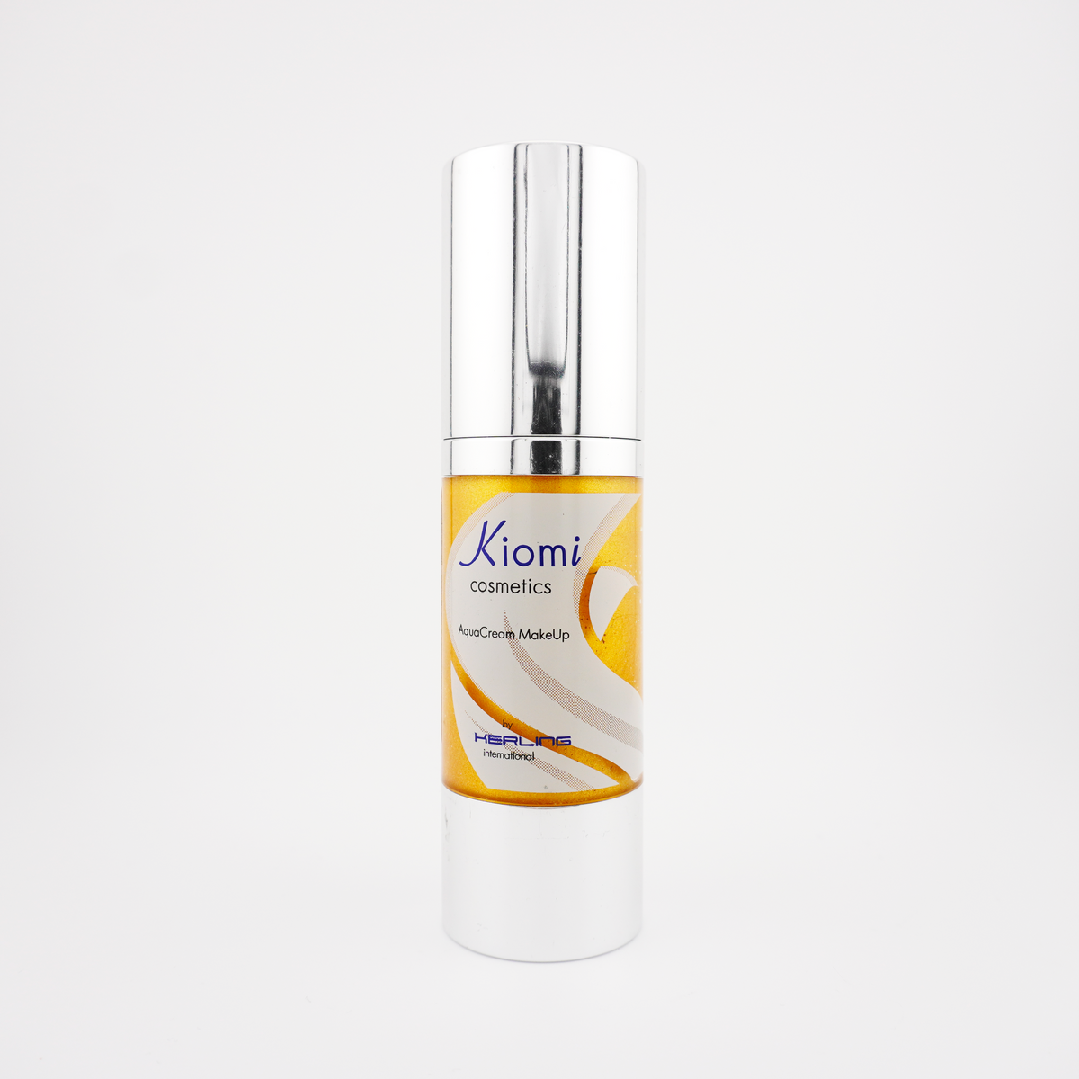 Photo du Bodypaint Kiomi AquaCream Metal 30ml C14 – Or, vue de face avec bouchon fermé, peinture corporelle métallique à base d’eau pour effets dorés en cosplay ou body art.