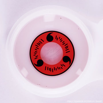 Lentilles Rouge Naruto Sasuke Uchiha Sharingan 3ème stade