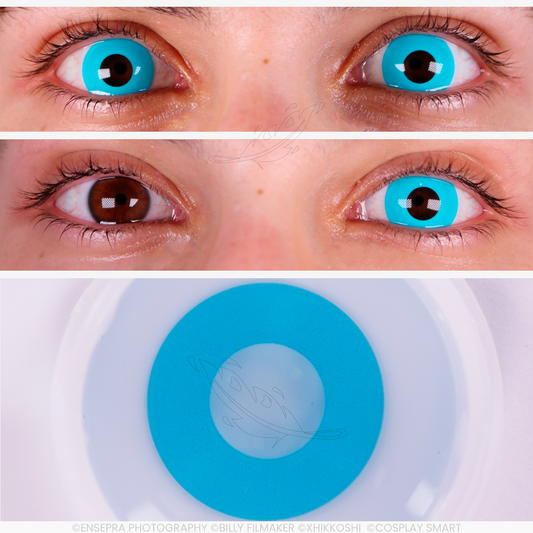 Lentilles Iris Bleu turquoise