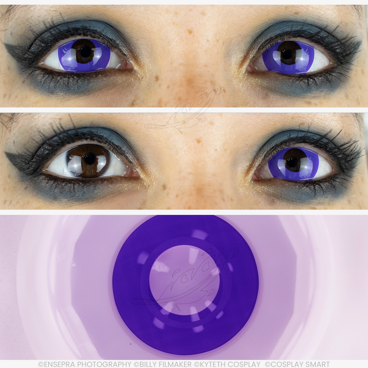 Lentilles Iris Violet foncé