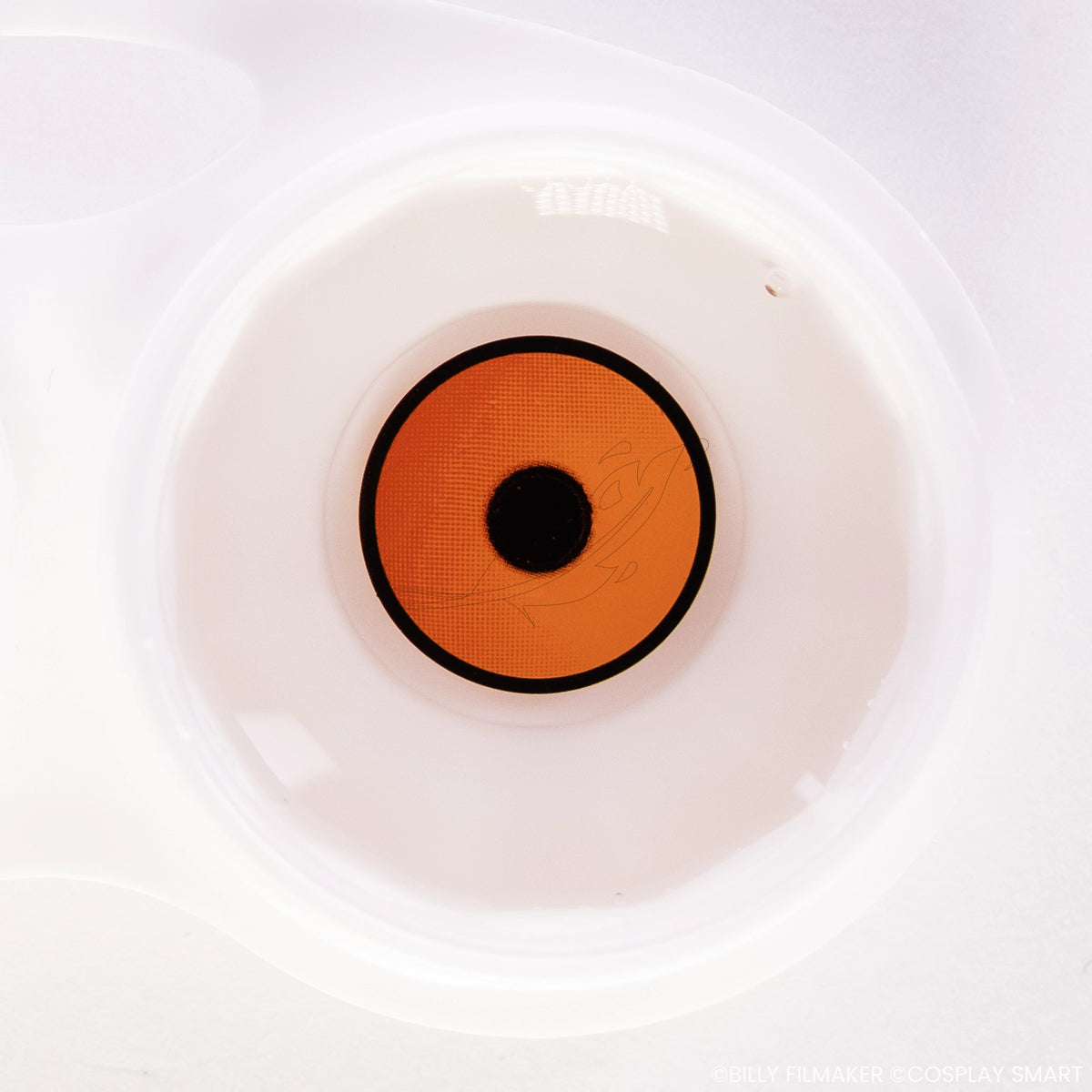 Lentilles Orange érable cerclée noire