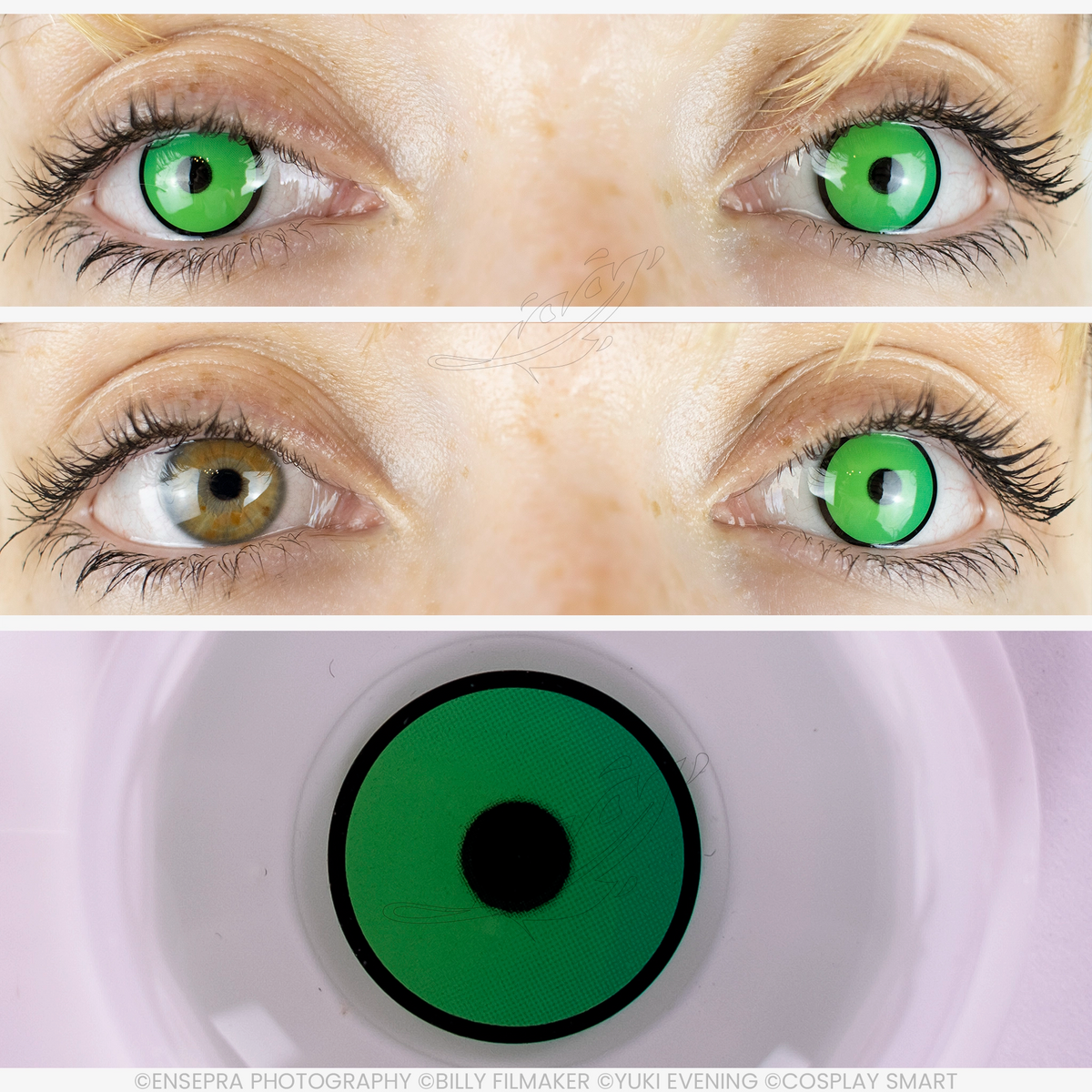 Lentilles Verte Forêt cerclée noire