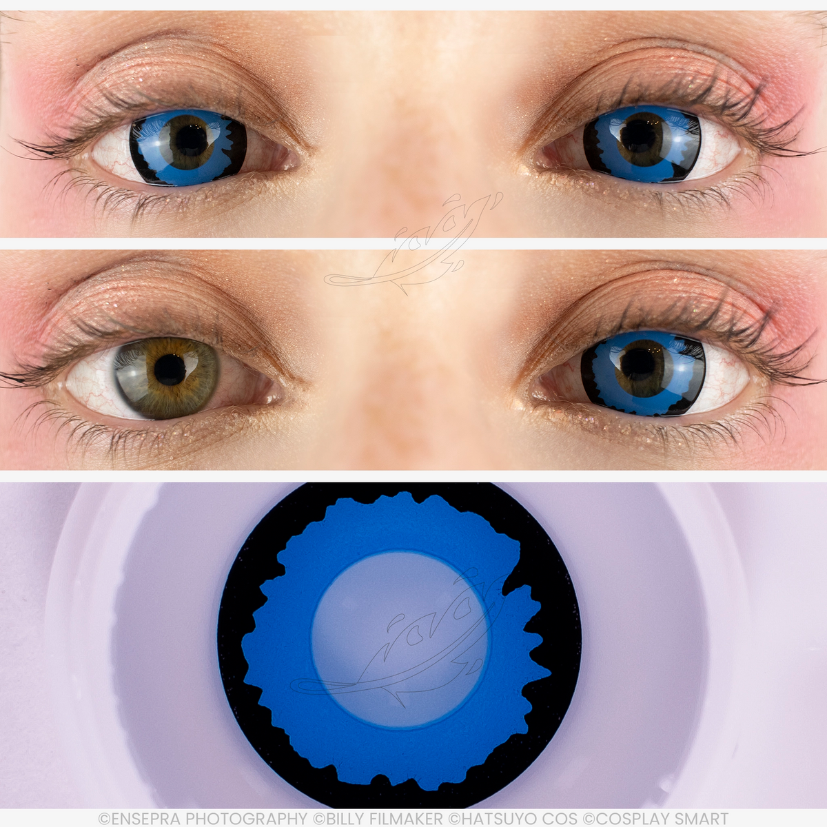 Lentilles Bleu splash