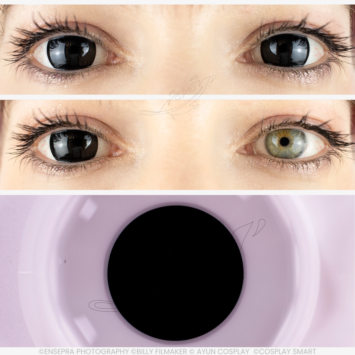 Lentilles Noire sur noir
