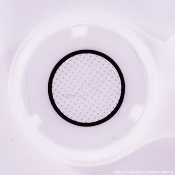 Lentilles Matrice Blanche cerclée noire