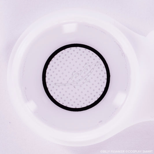 Lentilles Matrice Blanche cerclée noire