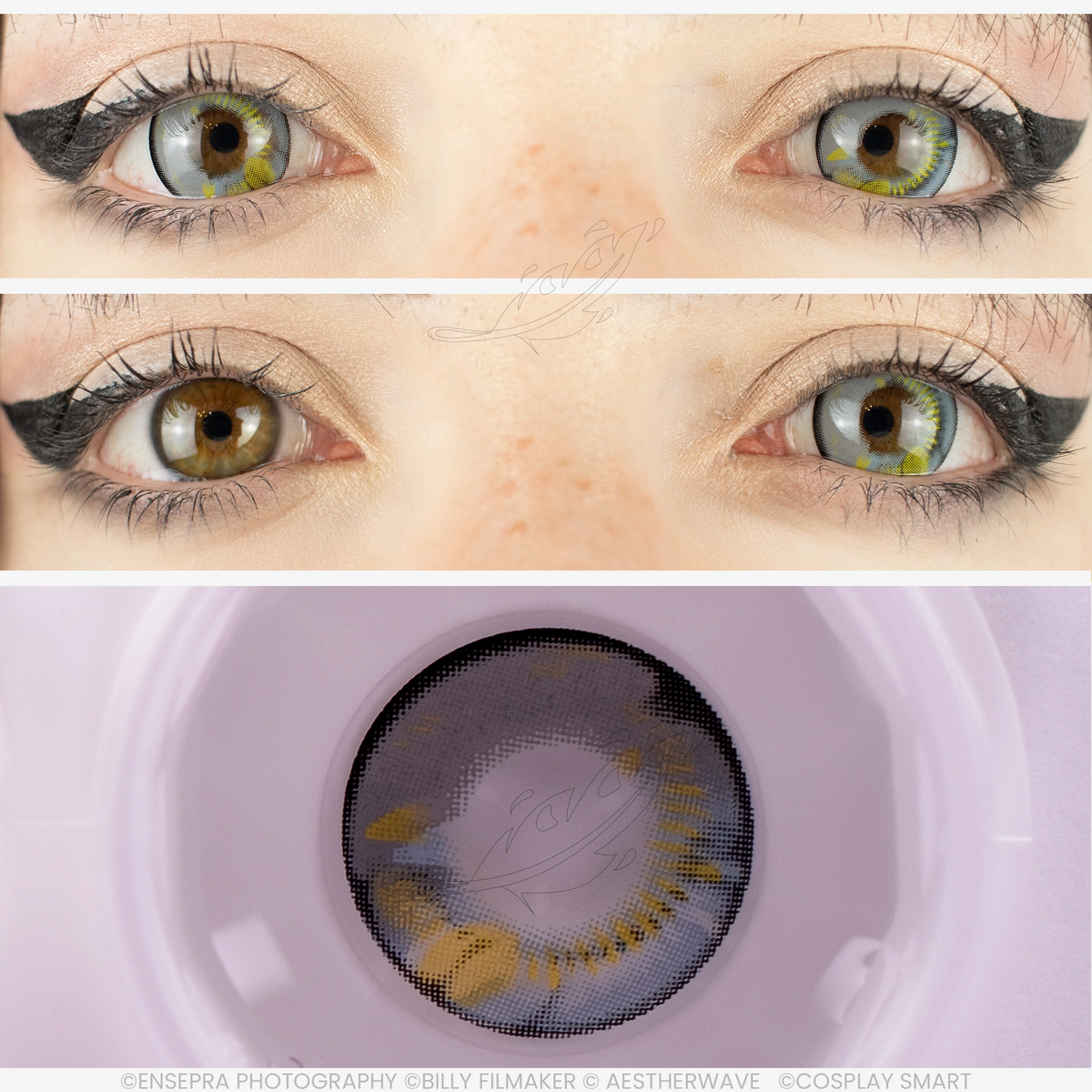 Lentilles Grise Sweet Anime