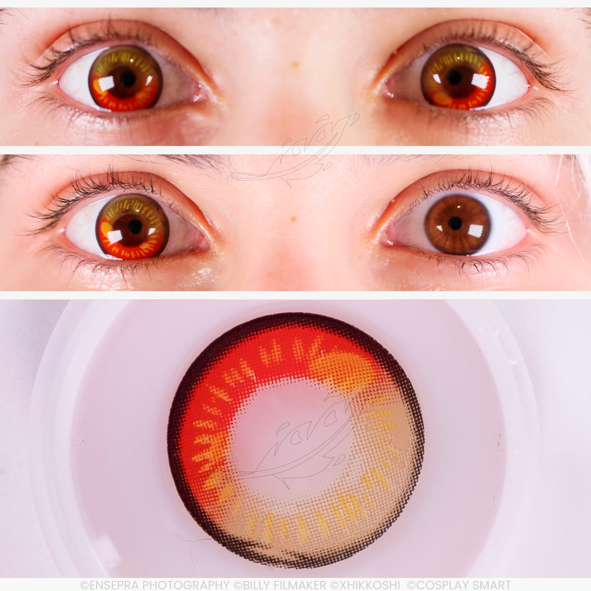 Lentilles Rouge Jaune Sweet Anime