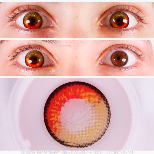 Lentilles Rouge Jaune Sweet Anime