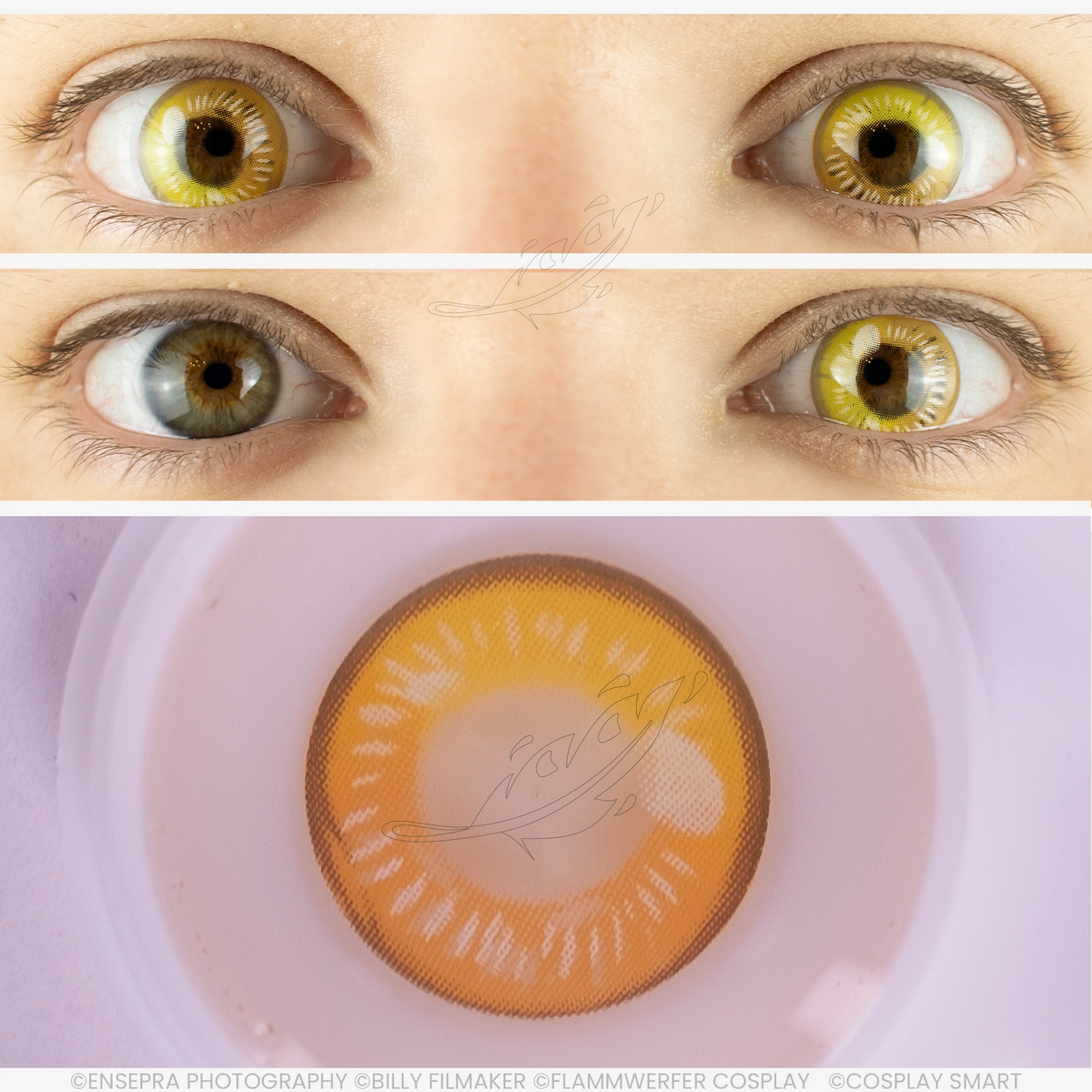 Lentilles Jaune Sweet Anime