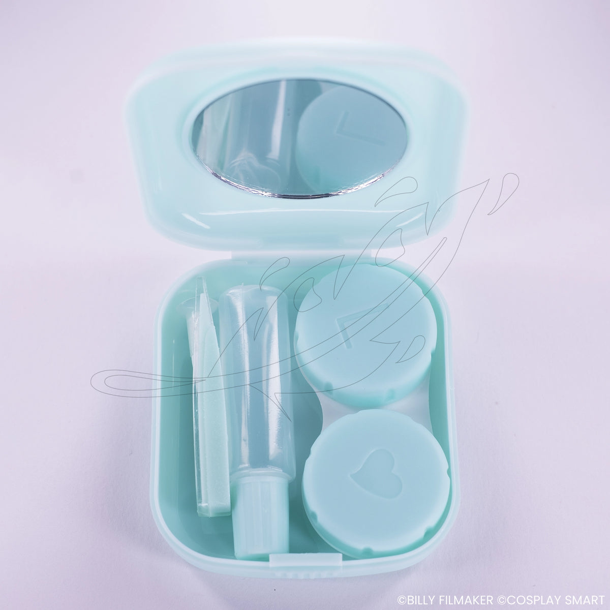 Kit boîte à lentilles Bleu clair - vue 1