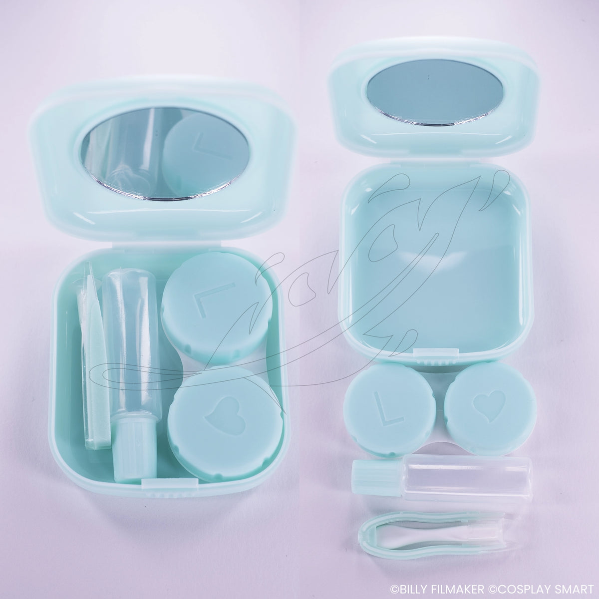 Kit boîte à lentilles Bleu clair - vue 3