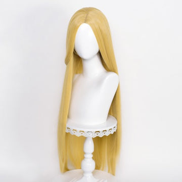 Perruque longue 100 cm - Dorée sans frange