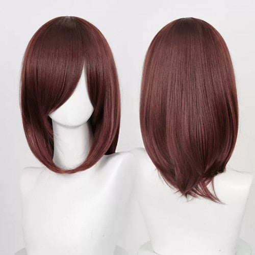 Perruque mi-longue 40 cm - Brun Frange longue