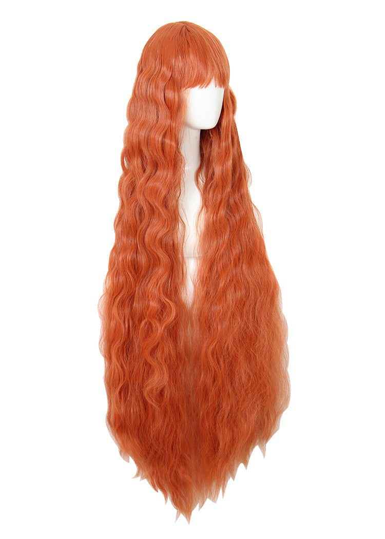 Perruque longue 120 cm - Rousse - Ondulée - vue 2