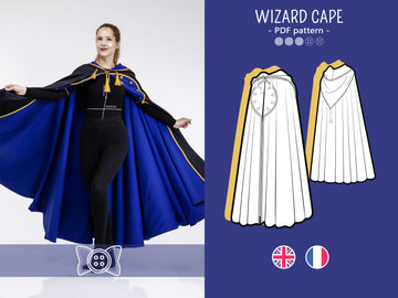 "Vigilant Eye" Wizard Cape PDF Cosplay Pattern – Filibert Patterns