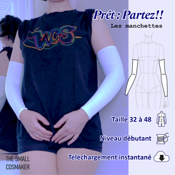 Patron Cosplay Idol – Prêt - Partez!!  – Manchettes – PDF Couture