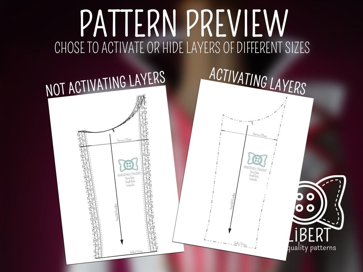 Patron Cosplay PDF - Gilet Roi des enfers - Filibert Patterns - vue 7