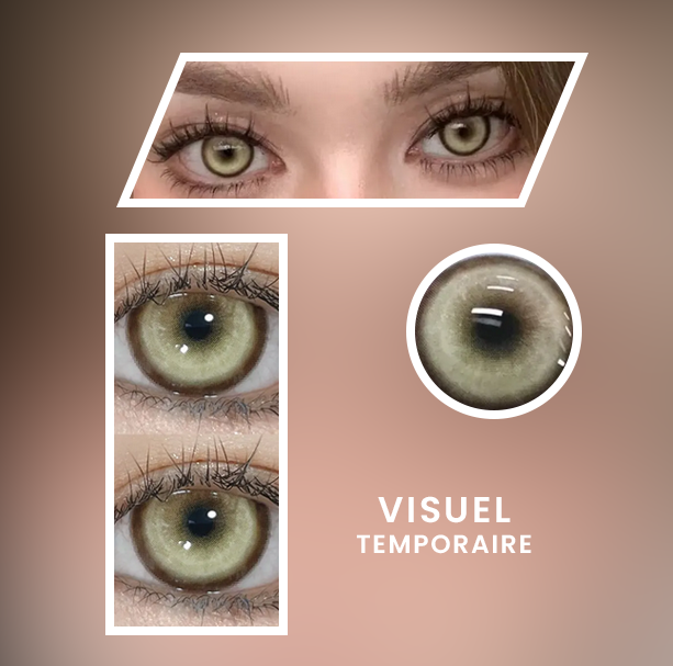 Lentille Jaune Marron Nebuleuse