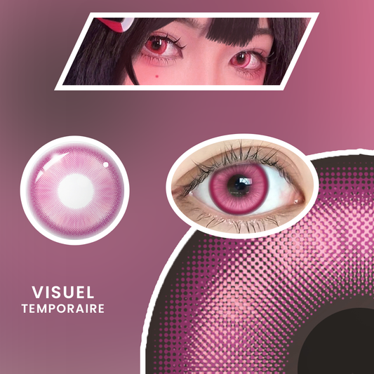 Lentille Rose Intense (-4,5 x2 précommande) - vue 1