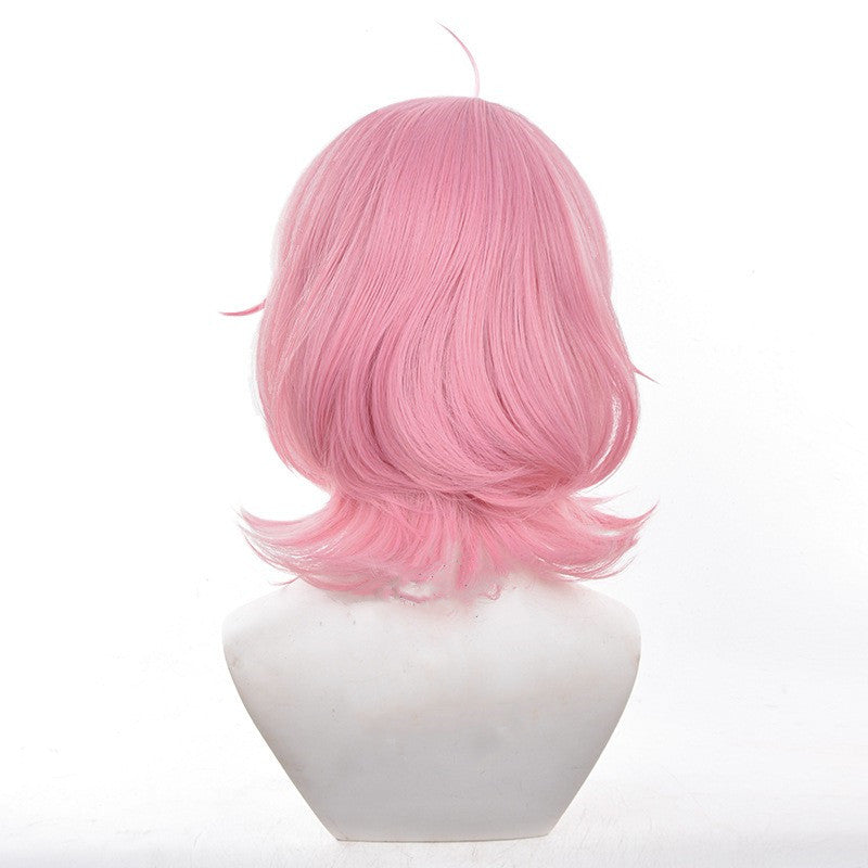 Perruque courte rose