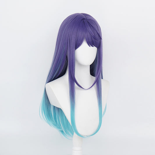 perruque bleu violet