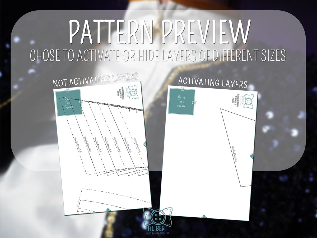 Patron Cosplay PDF - Short et haut blanc scène Kpop - Filibert Patterns - vue 4