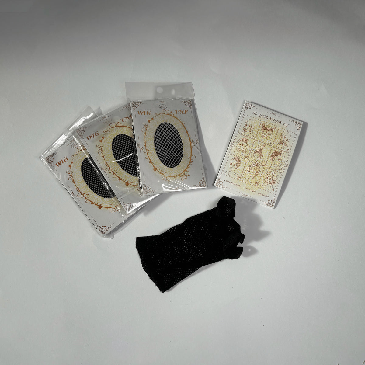 Accessoire pour perruque – filet fin noir pour sécuriser les cheveux sous la perruque