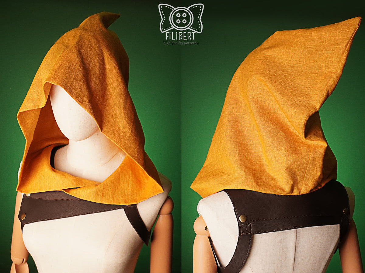 Patron Cosplay PDF - Lot de 3 Capuches Médiévales + Harnais - Filibert Patterns - vue 4