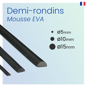 Demi-rondins en Mousse EVA