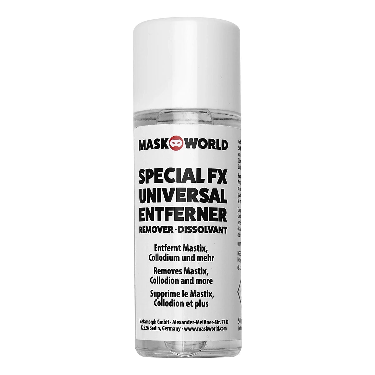 Flacon de dissolvant universel Mastix & Collodion 50 ml pour maquillage cosplay et SFX