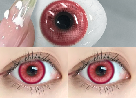 Lentille Rouge Intense - vue 2