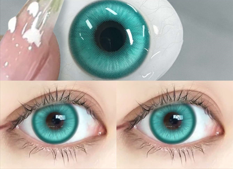 Lentille Bleu Turquoise Intense - vue 2