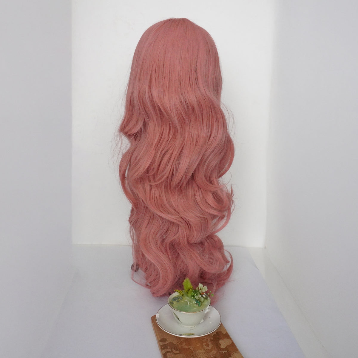 Perruque longue ondulée Rose - vue 3